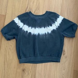 American Eagle Tie Dye Cropped Sweatshirt
